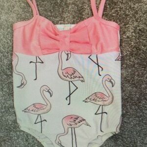 Pink Flamingo Kids Swimsuit